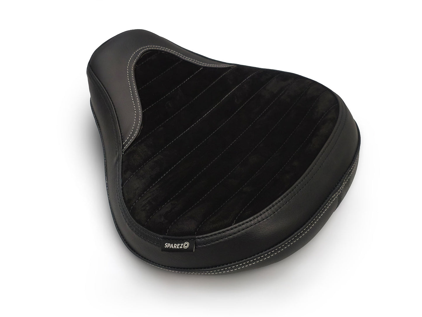 Fit For Royal Enfield Shotgun 650 Genuine Leather Front Rider Seat Black D3