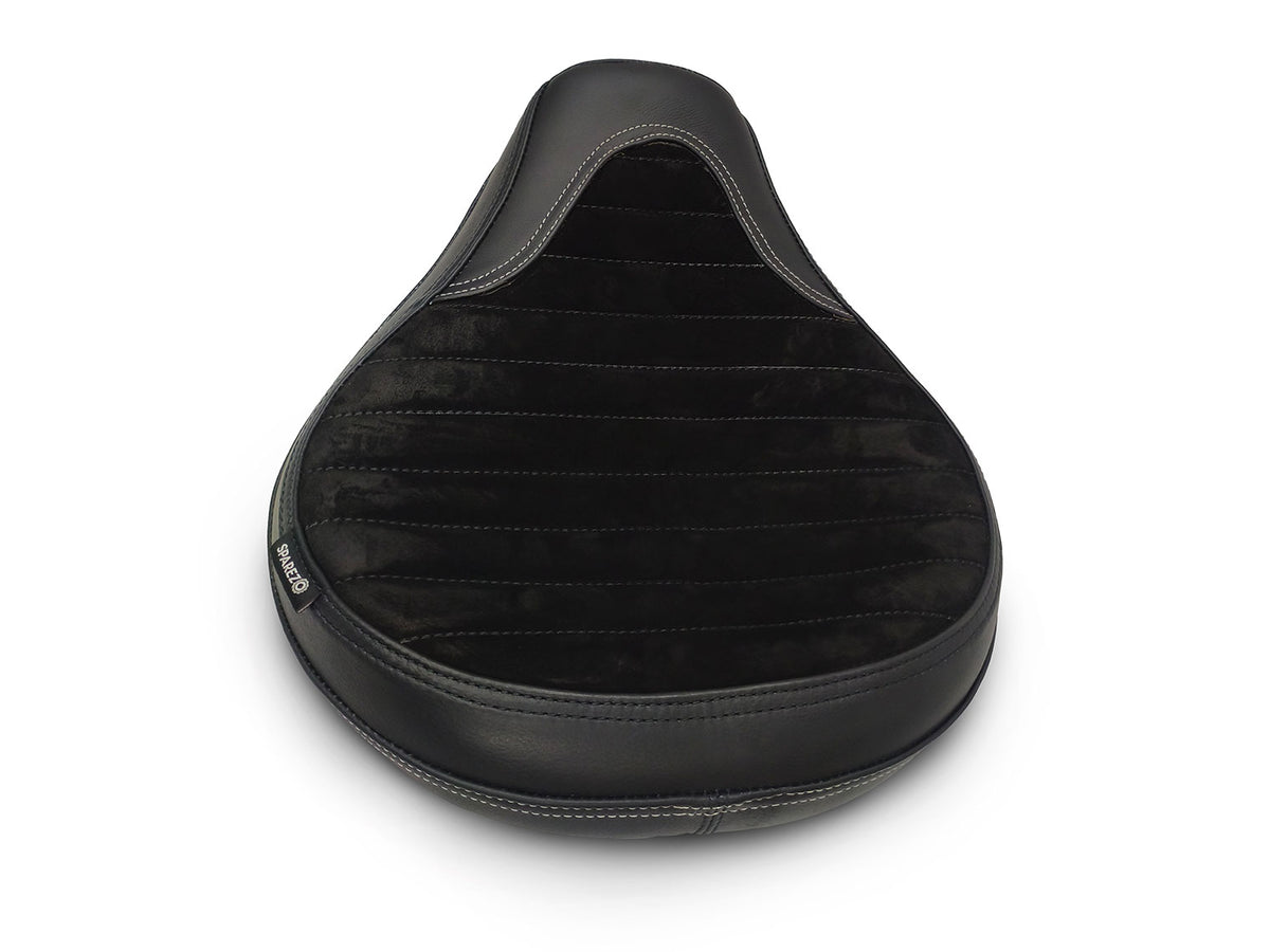 Fit For Royal Enfield Shotgun 650 Genuine Leather Front Rider Seat Black D3