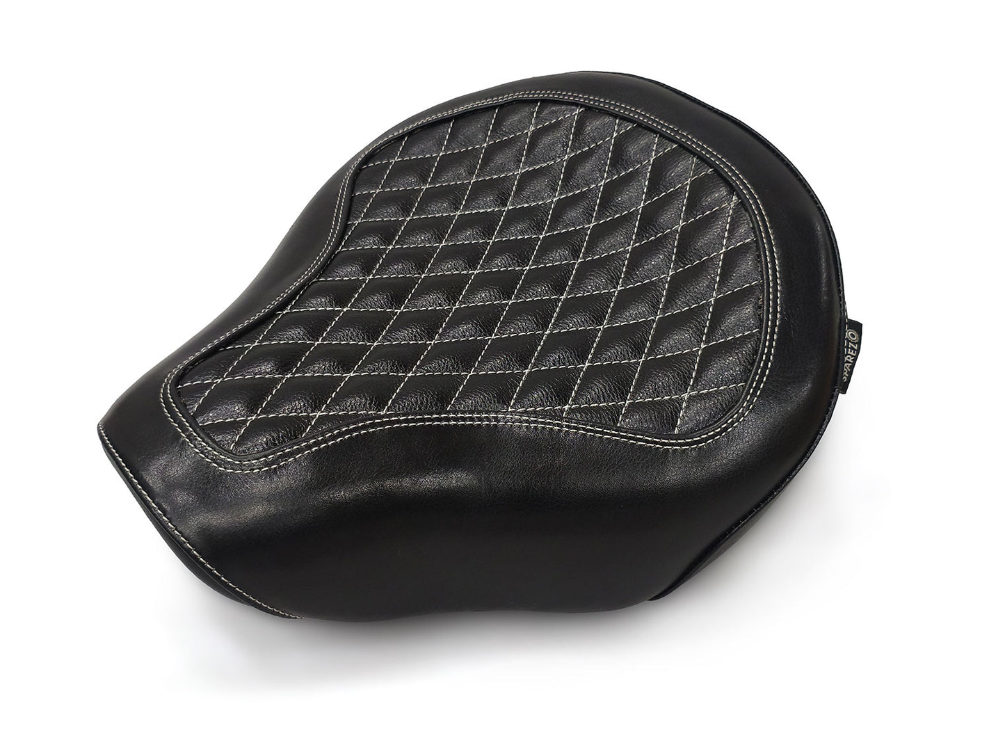 For Royal Enfield Shotgun 650 Genuine Leather Front Rider Seat Glossy Black D4