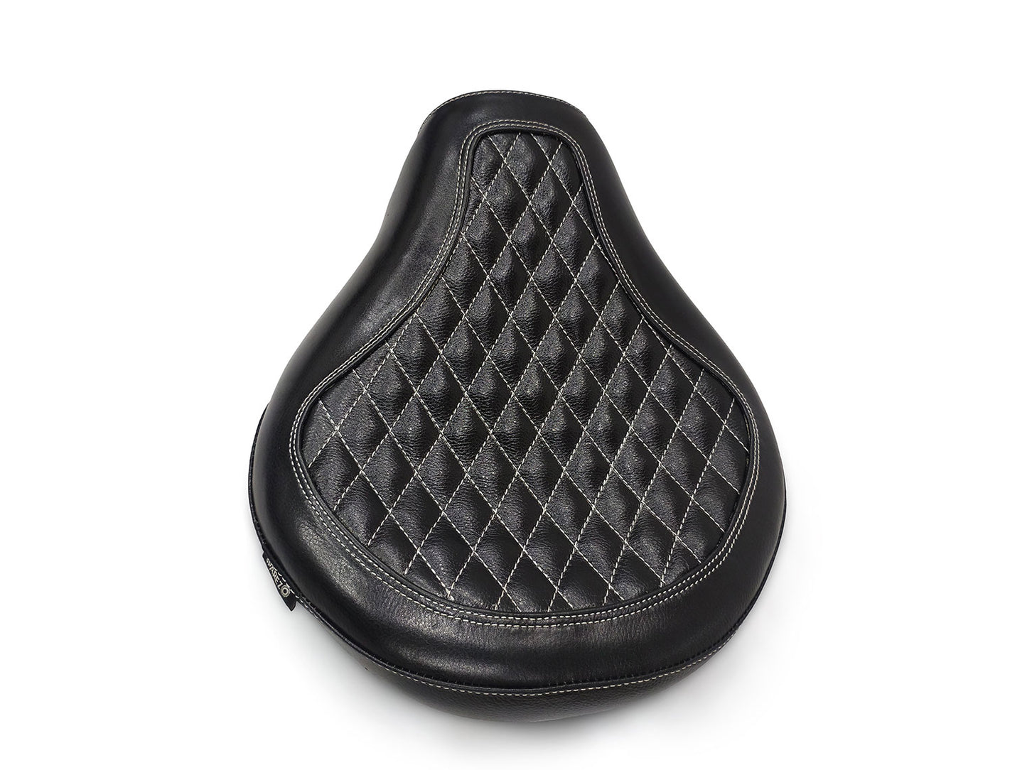 For Royal Enfield Shotgun 650 Genuine Leather Front Rider Seat Glossy Black D4