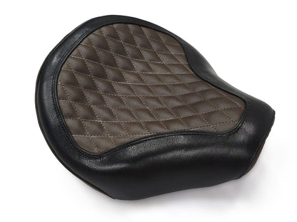For Royal Enfield Shotgun 650 Genuine Leather Front Rider Seat Black & Brown D5