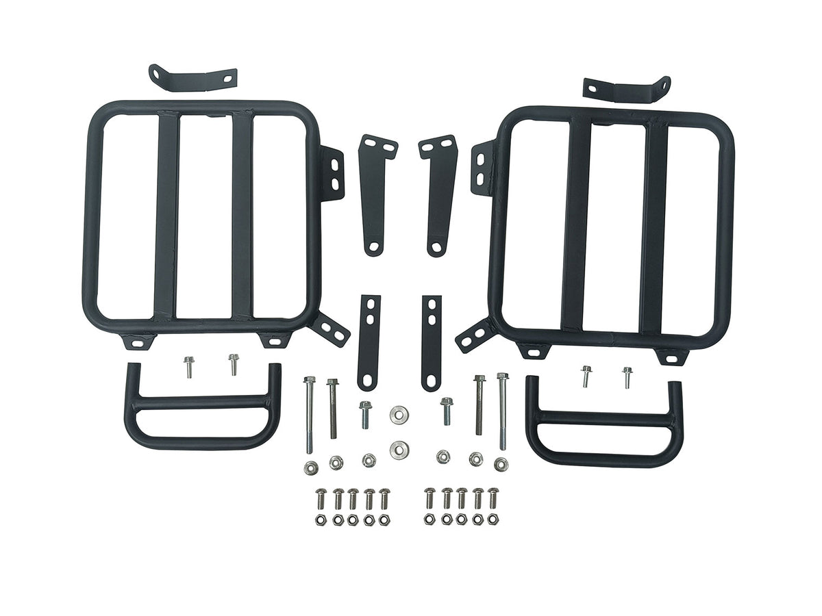For Royal Enfield Shotgun 650 Genuine Leather Pannier Bags & Mounting D29