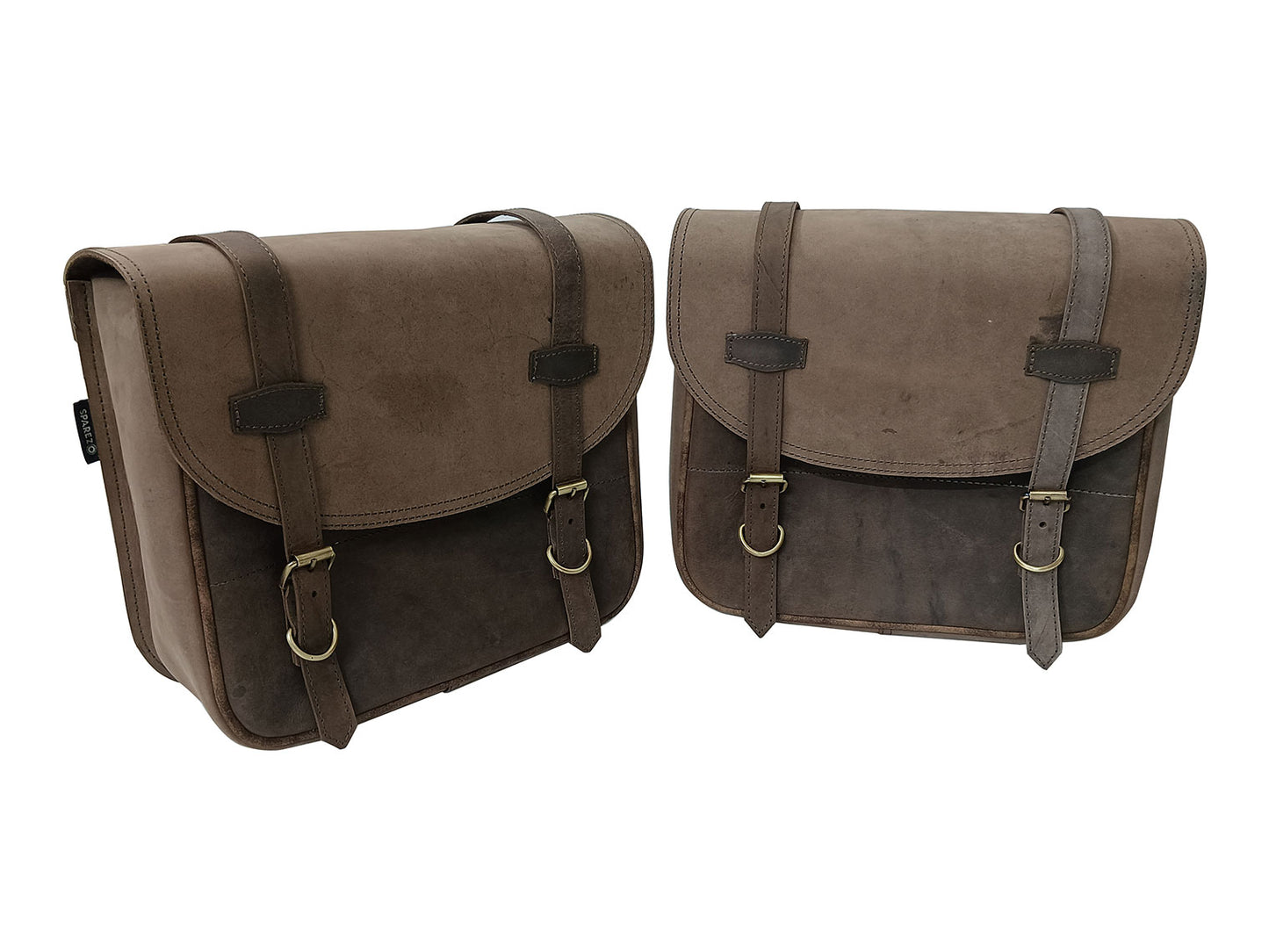 For Royal Enfield Shotgun 650 Leather Tobacco Color Bags & Pannier Mounting