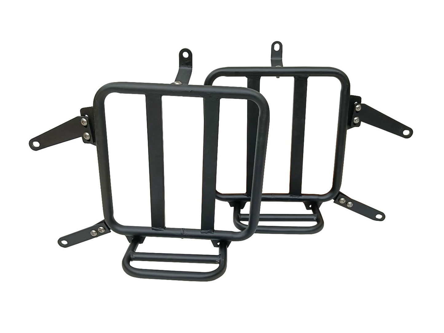 Fit For Royal Enfield Shotgun 650 Canvas Pannier Bags With Mounting Black