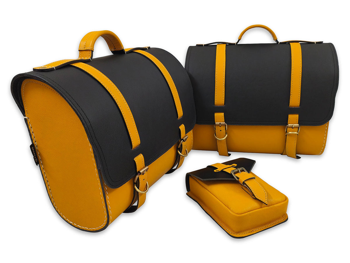 For Royal Enfield Super Meteor & Shotgun 650 Pannier Bags With And Pouch D2