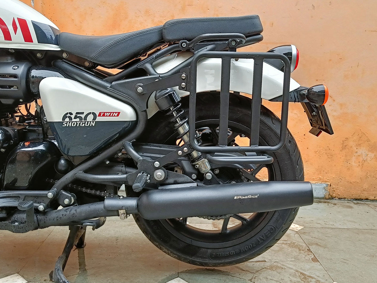 For Royal Enfield Shotgun 650 Pannier Mounting & Backrest Accessories Combo