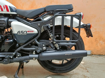 For Royal Enfield Shotgun 650 Pannier Mounting & Backrest Accessories Combo