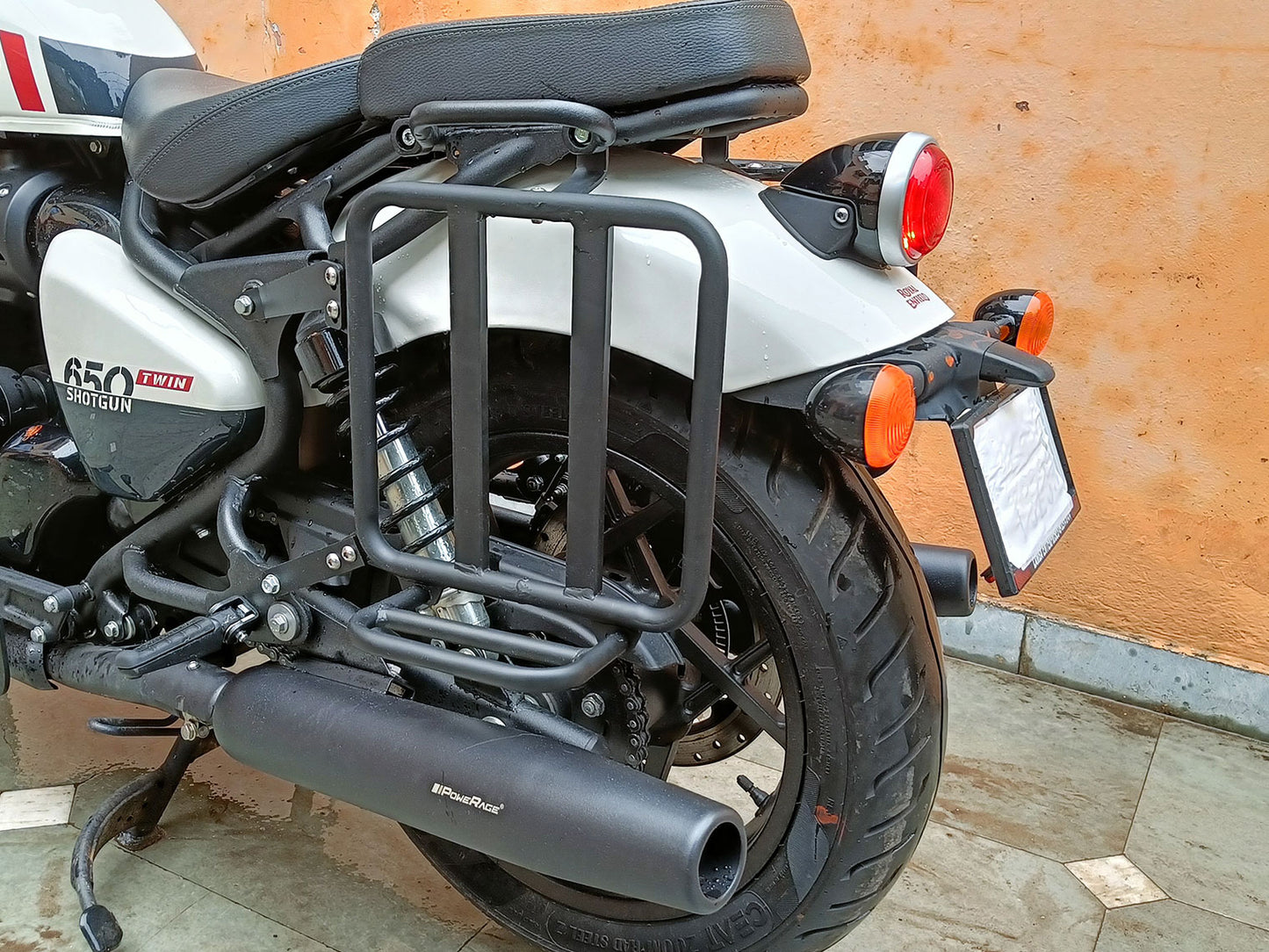 For Royal Enfield Shotgun 650 Pannier Mounting & Backrest Accessories Combo