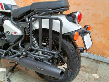 For Royal Enfield Shotgun 650 Pannier Mounting & Backrest Accessories Combo