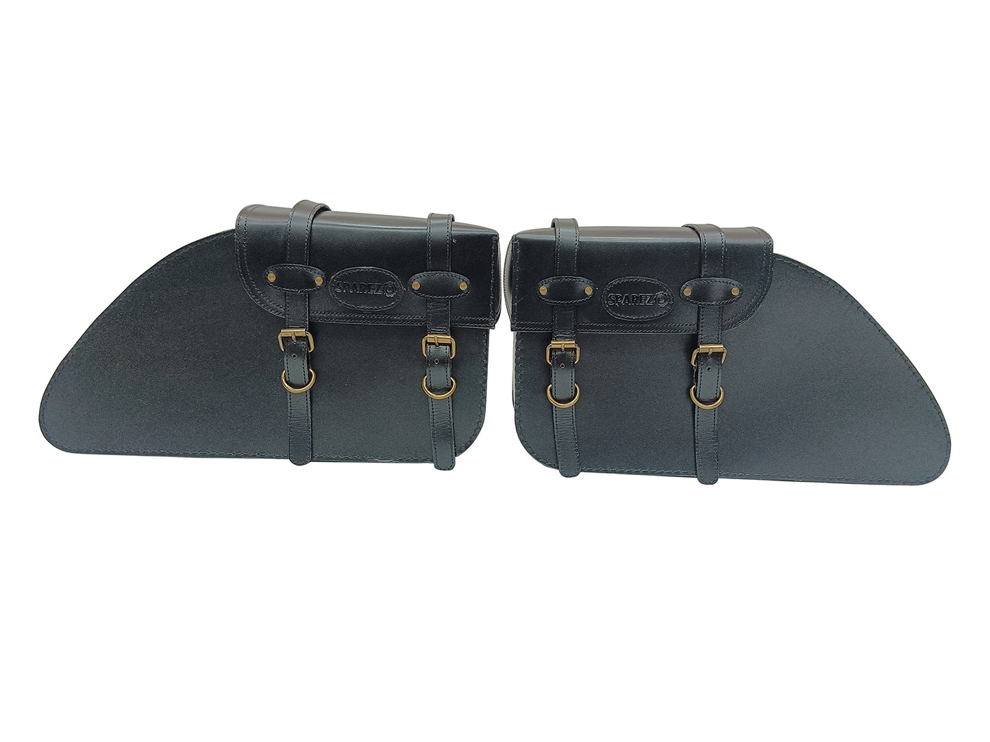 For Royal Enfield Super Meteor 650 Leather Pannier Bags with Saddle Stays
