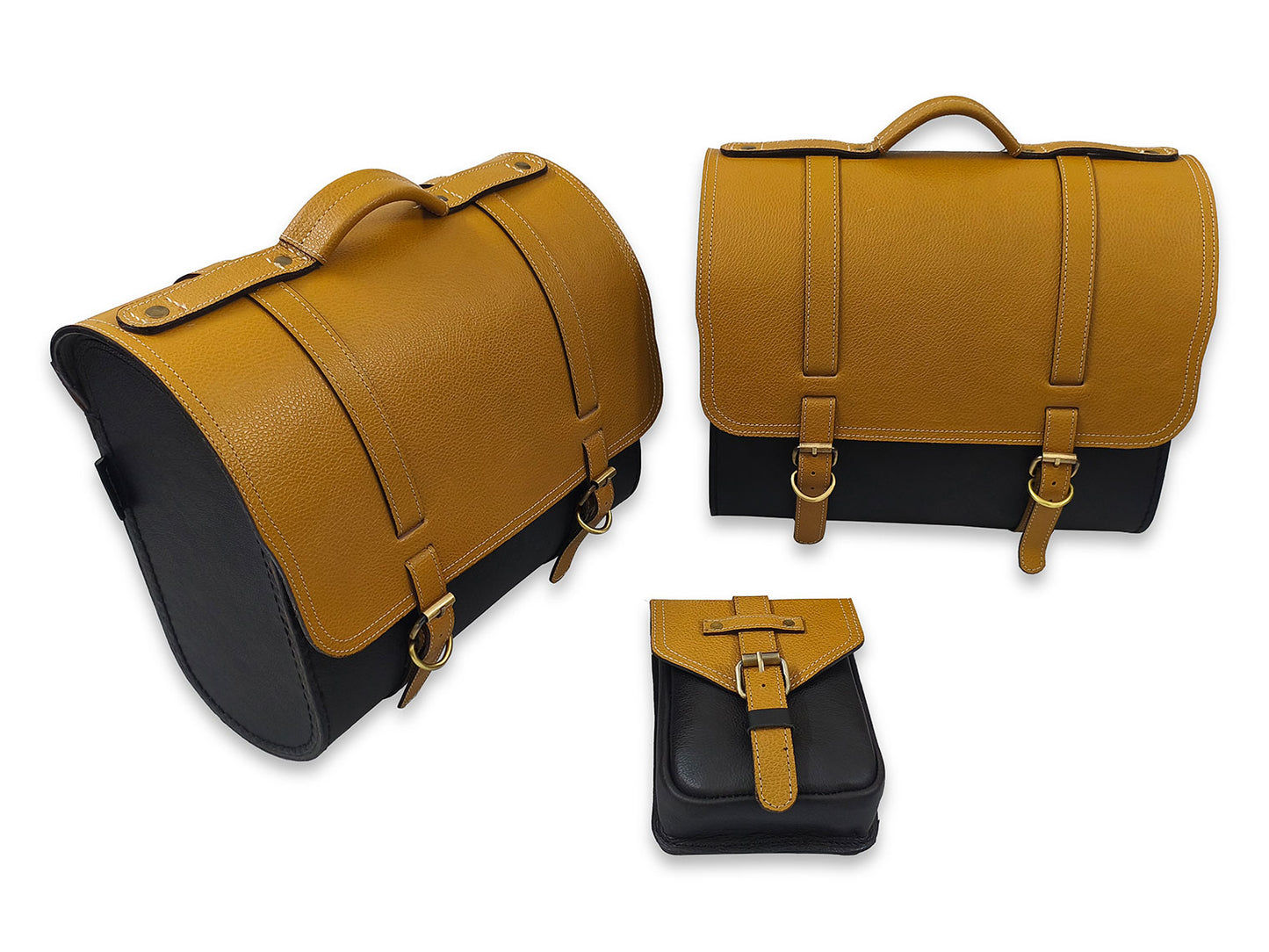 For Royal Enfield Super Meteor & Shotgun 650 Pannier Bags With And Pouch D1