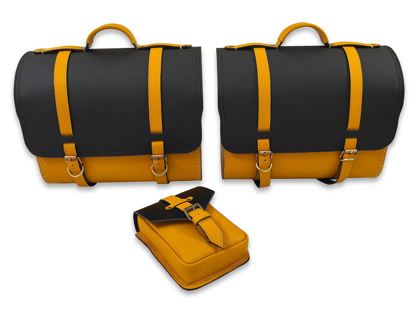 For Royal Enfield Super Meteor & Shotgun 650 Pannier Bags With And Pouch D2