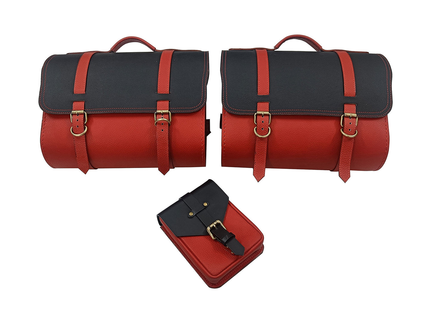 For Royal Enfield Super Meteor & Shotgun 650 Pannier Bags With And Pouch D3