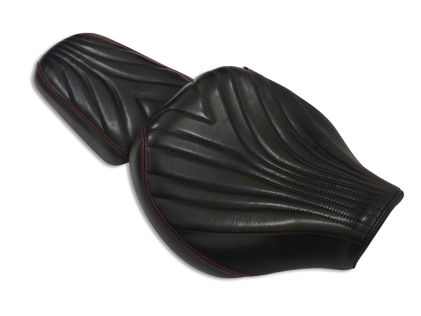 For Royal Enfield Super Meteor 650 Front & Rear Genuine Leather Seat
