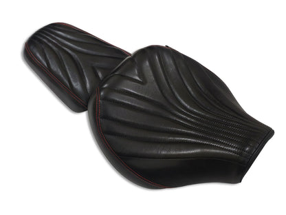 For Royal Enfield Super Meteor 650 Front & Rear Genuine Leather Seat