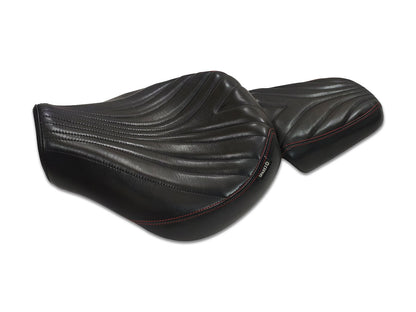 For Royal Enfield Super Meteor 650 Front & Rear Genuine Leather Seat