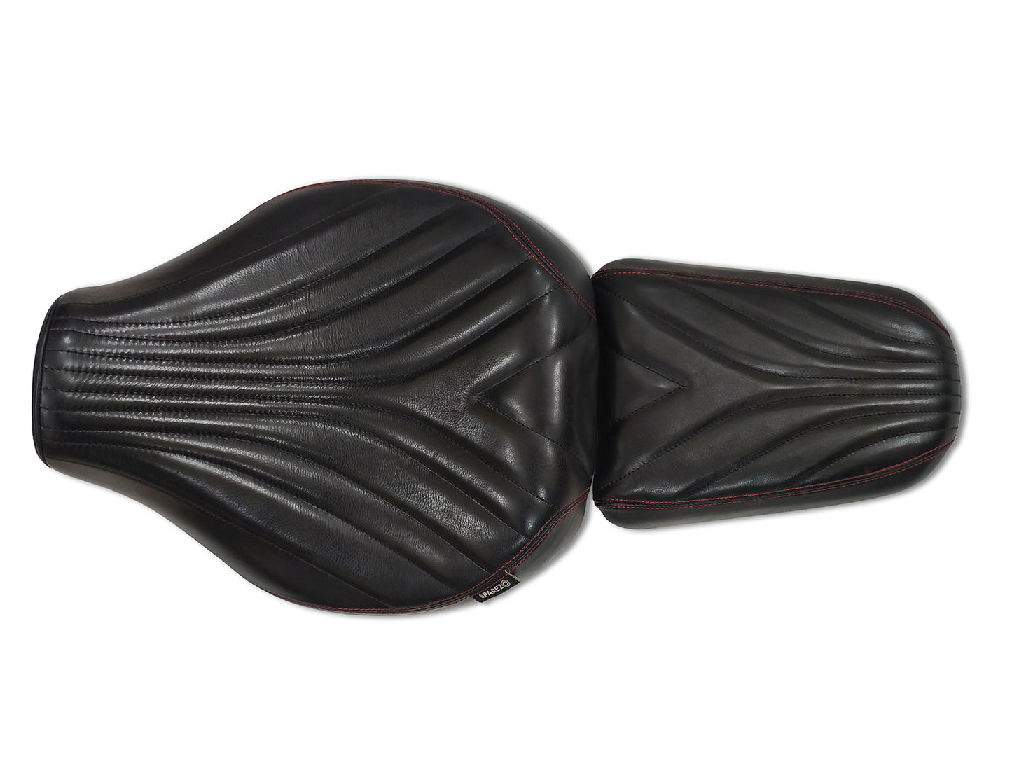 For Royal Enfield Super Meteor 650 Front & Rear Genuine Leather Seat