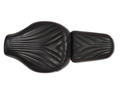 For Royal Enfield Super Meteor 650 Front & Rear Genuine Leather Seat