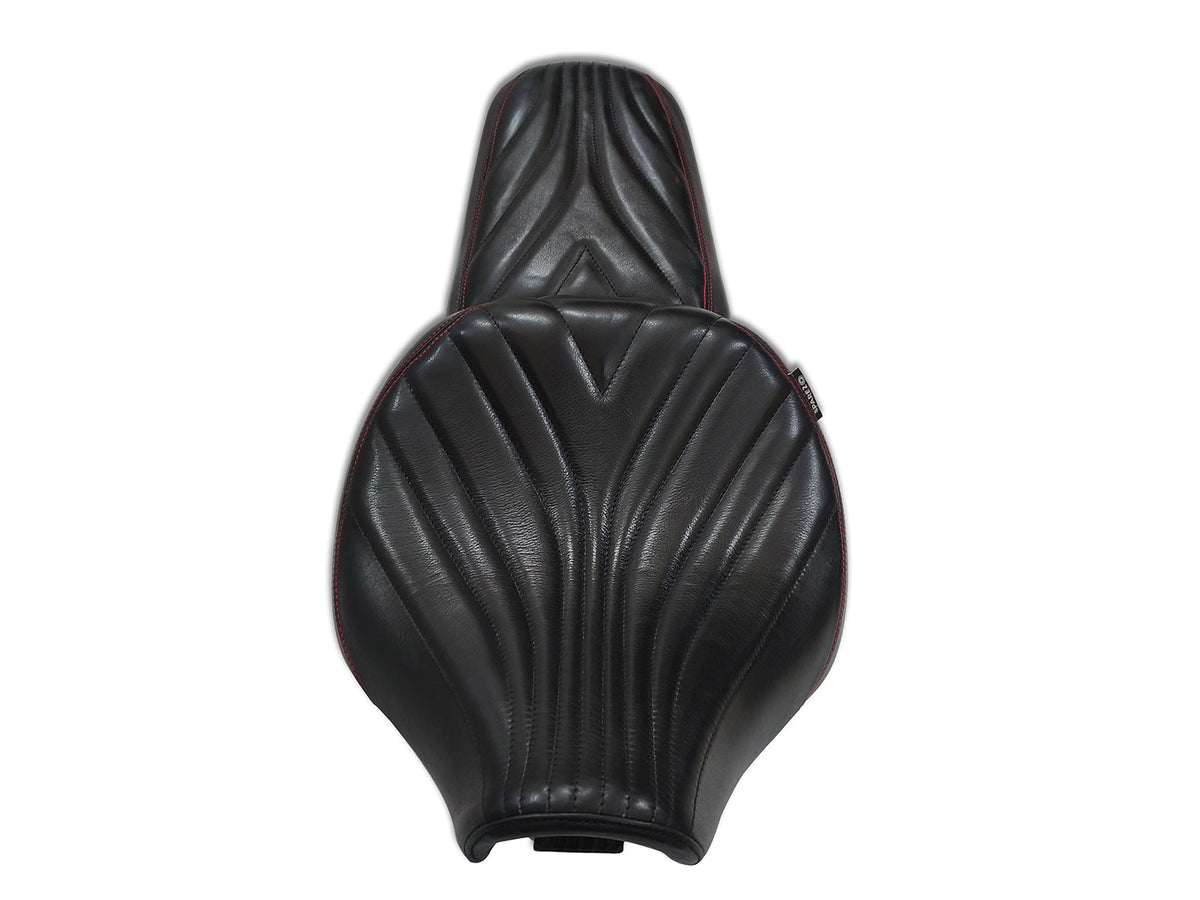 For Royal Enfield Super Meteor 650 Front & Rear Genuine Leather Seat