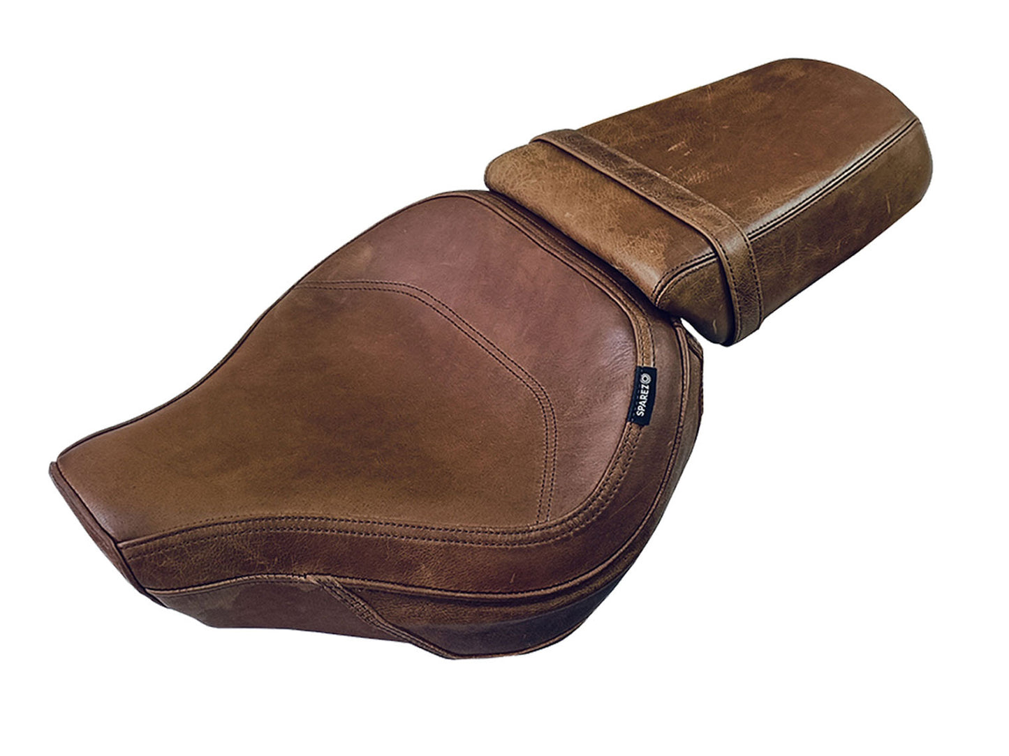 For Royal Enfield Super Meteor 650 Touring Brown Color Front & Rear Seat