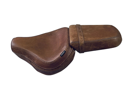 For Royal Enfield Super Meteor 650 Touring Brown Color Front & Rear Seat