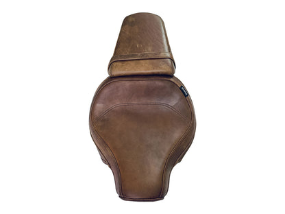 For Royal Enfield Super Meteor 650 Touring Brown Color Front & Rear Seat