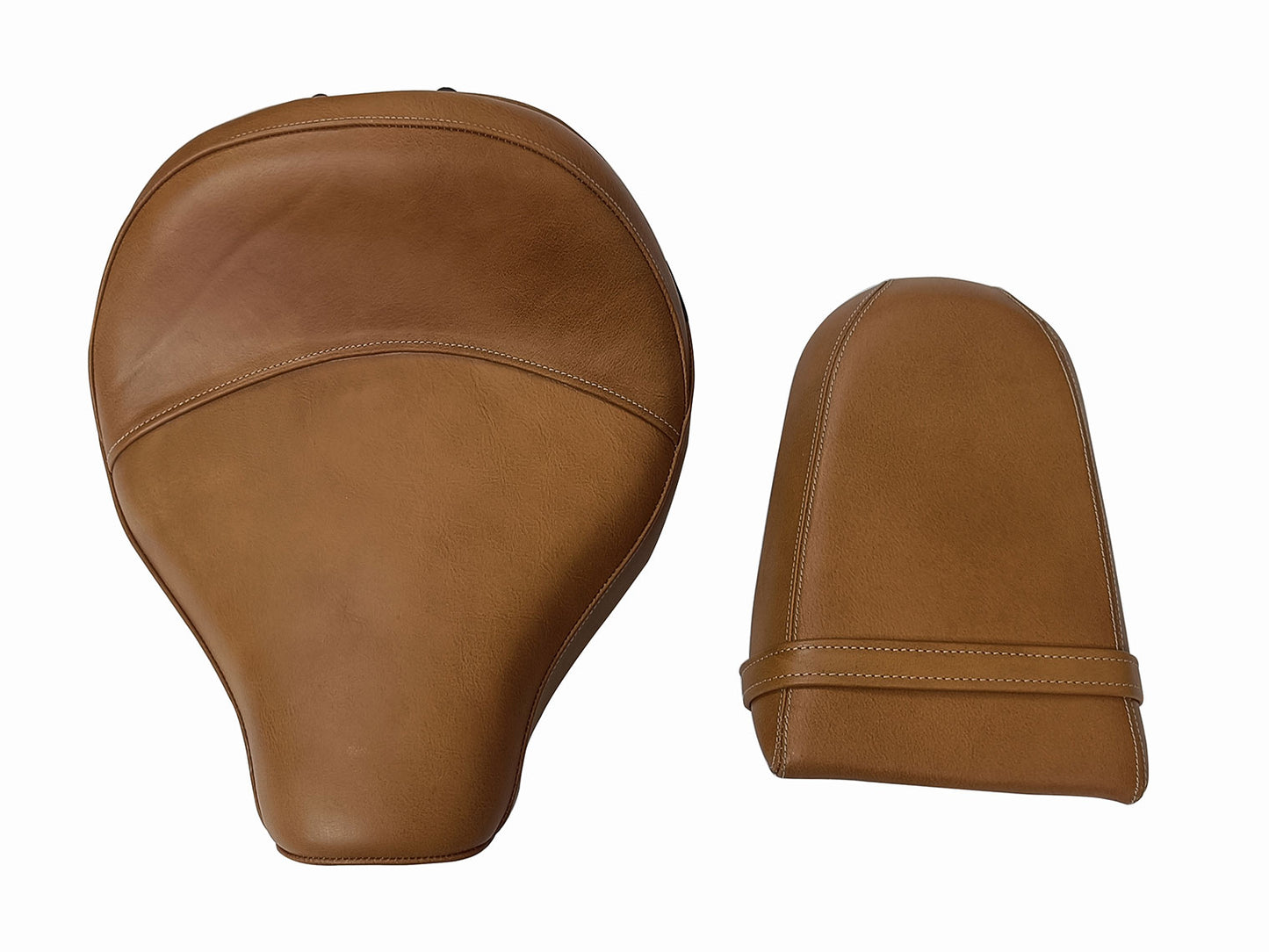 For Royal Enfield Super Meteor 650 Touring Tan Color Front & Rear Seat