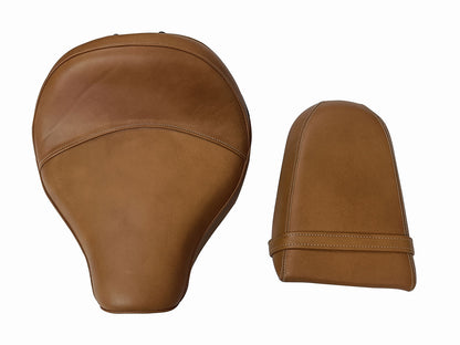For Royal Enfield Super Meteor 650 Touring Tan Color Front & Rear Seat
