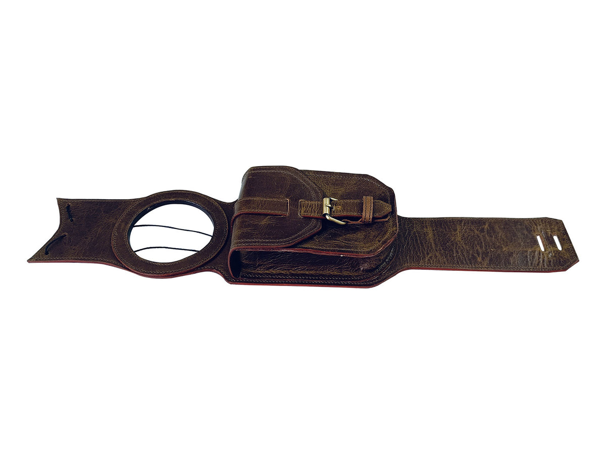 For Royal Enfield Super Meteor 650 Rusty Brown Front Seat with Tank Belt