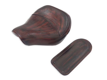 For Royal Enfield Super Meteor 650 Front Rider Seat With Bip Antique Brown