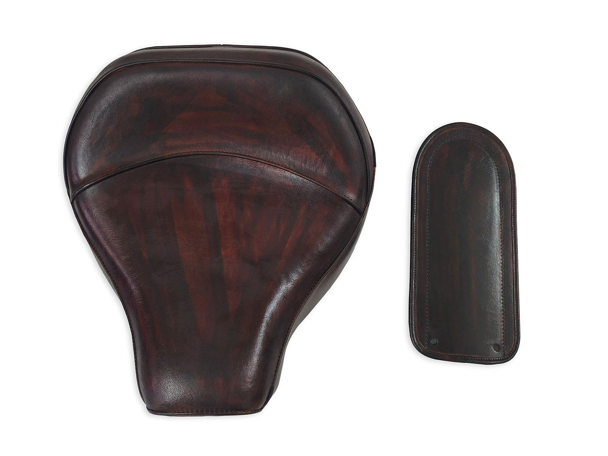 For Royal Enfield Super Meteor 650 Front Rider Seat With Bip Antique Brown