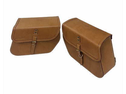 For Royal Enfield Super Meteor 650 Front & Rear Seat with Pannier Bags Pair
