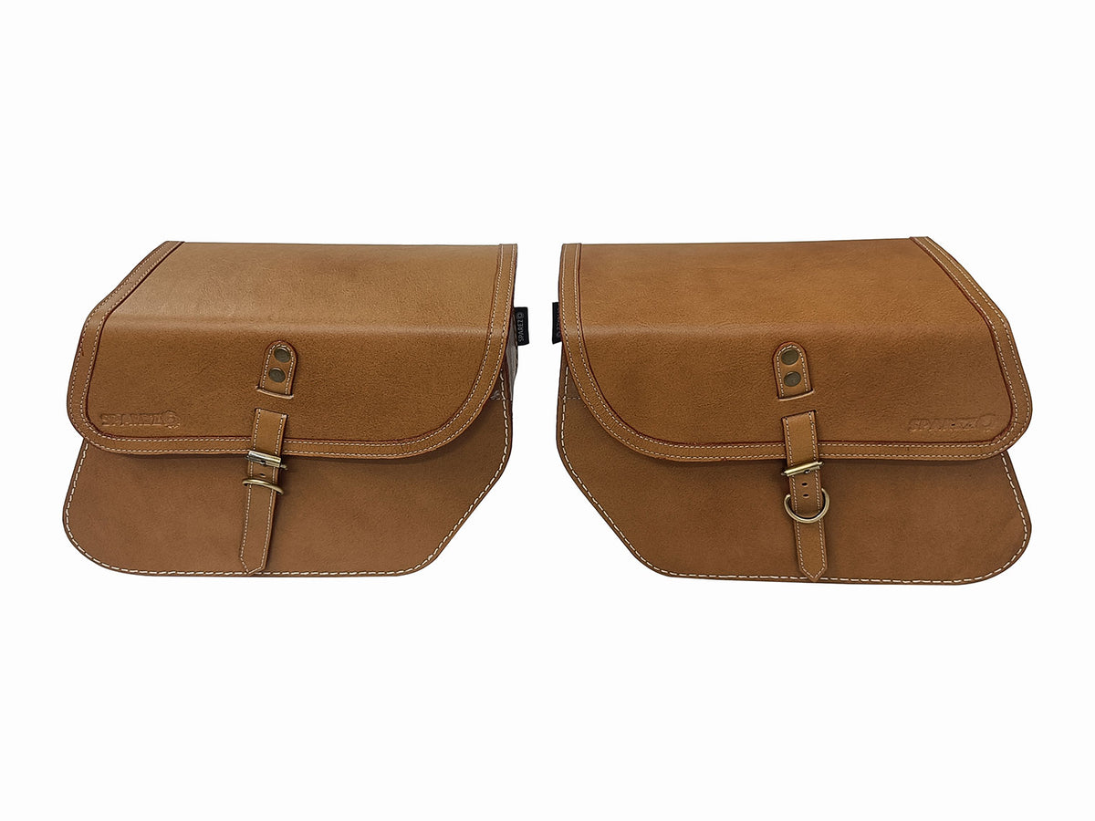 For Royal Enfield Super Meteor 650 Front & Rear Seat with Pannier Bags Pair