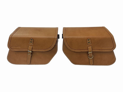 For Royal Enfield Super Meteor 650 Front & Rear Seat with Pannier Bags Pair