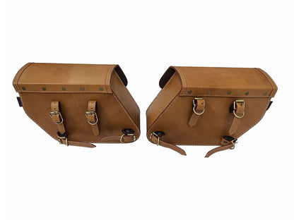 For Royal Enfield Super Meteor 650 Front & Rear Seat with Pannier Bags Pair