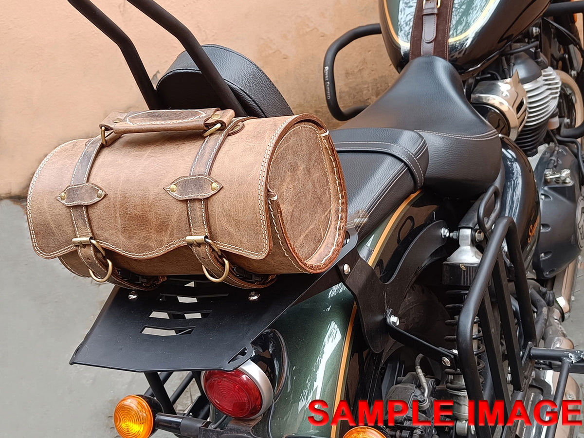 For Royal Enfield Super Meteor 650 Tool Bags Brown Tan