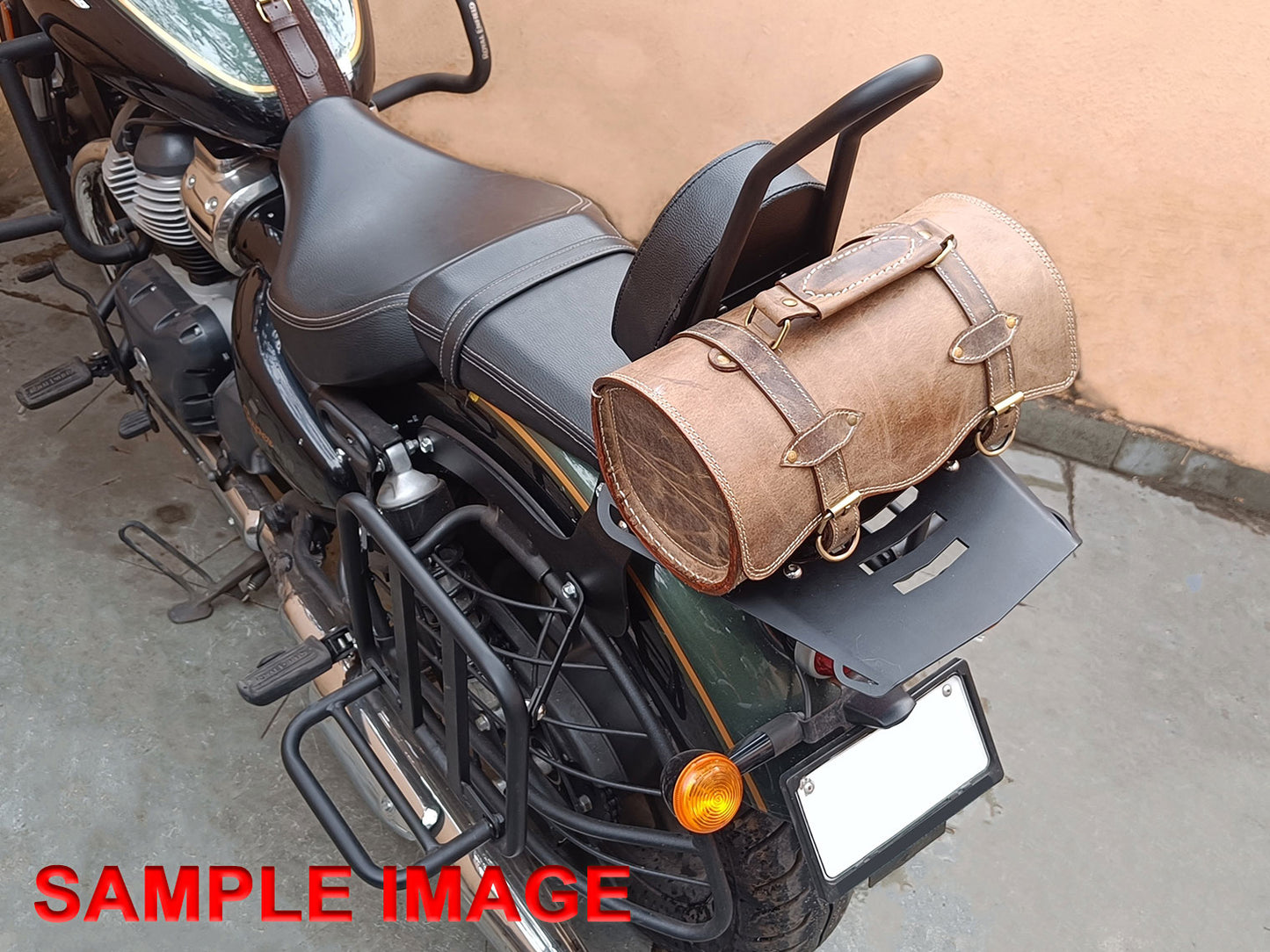 For Royal Enfield Super Meteor 650 Tool Bags Tan Brown