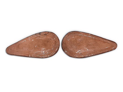 For Royal Enfield Super Meteor 650 Leather Tank Knee Pad Brown D2
