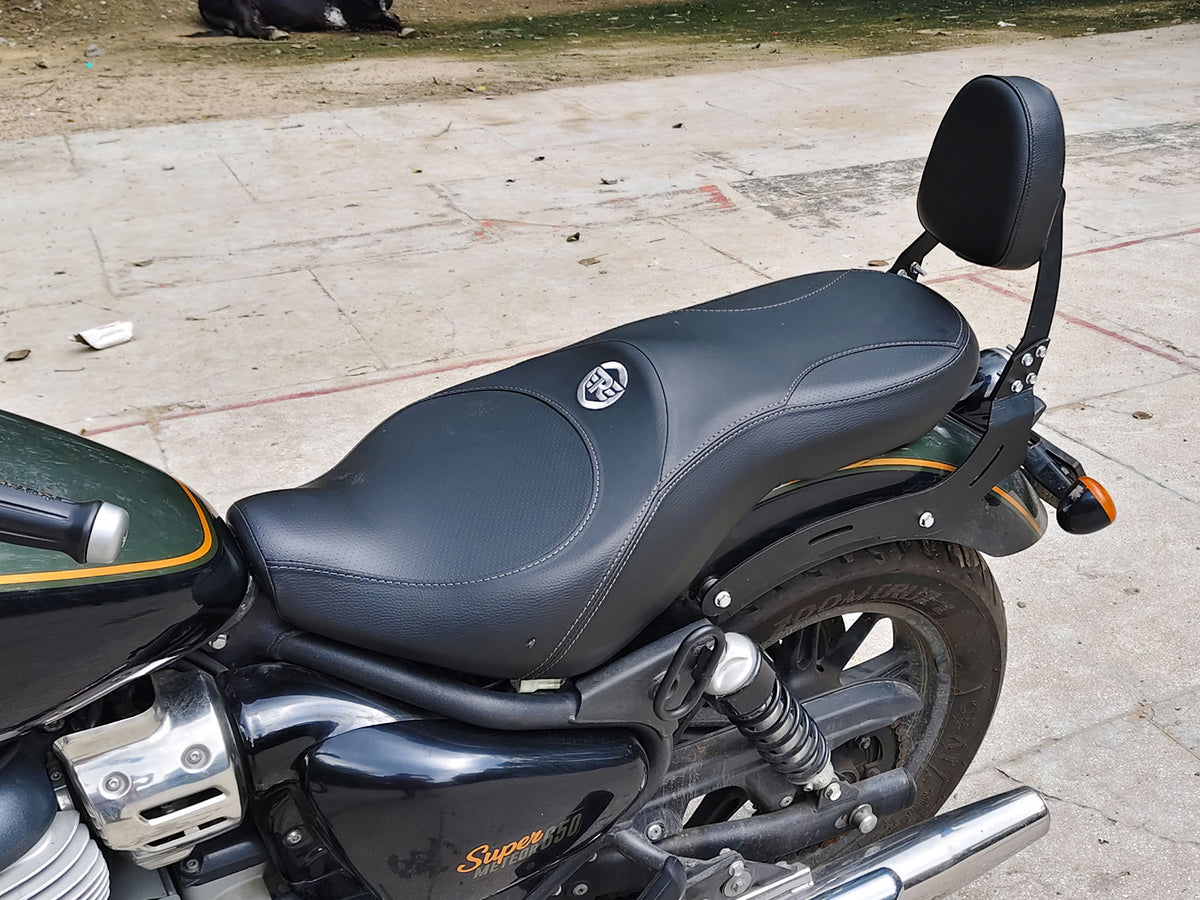 For Royal Enfield Super Meteor 650 Touring Rear Backrest Black