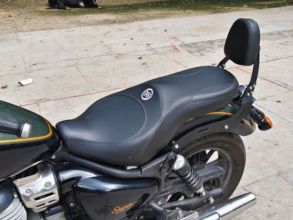 For Royal Enfield Super Meteor 650 Touring Rear Backrest Black