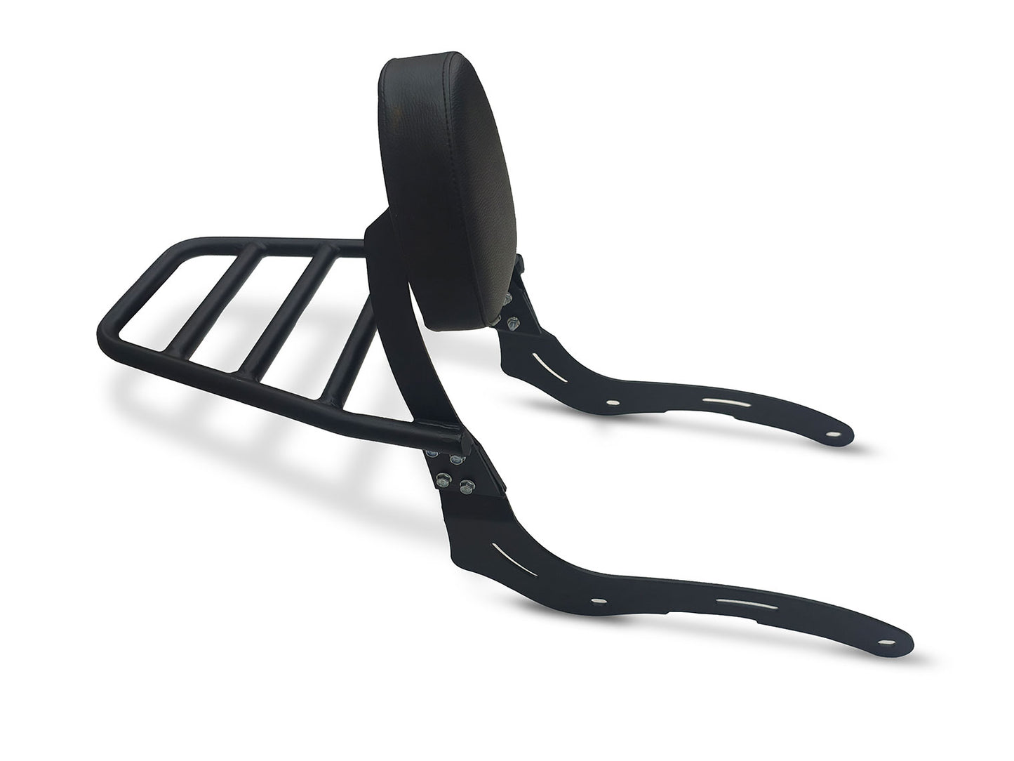 For Royal Enfield Super Meteor 650 Touring Luggage Rack With Backrest Black D1
