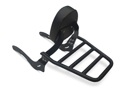 For Royal Enfield Super Meteor 650 Touring Luggage Rack With Backrest Black D1