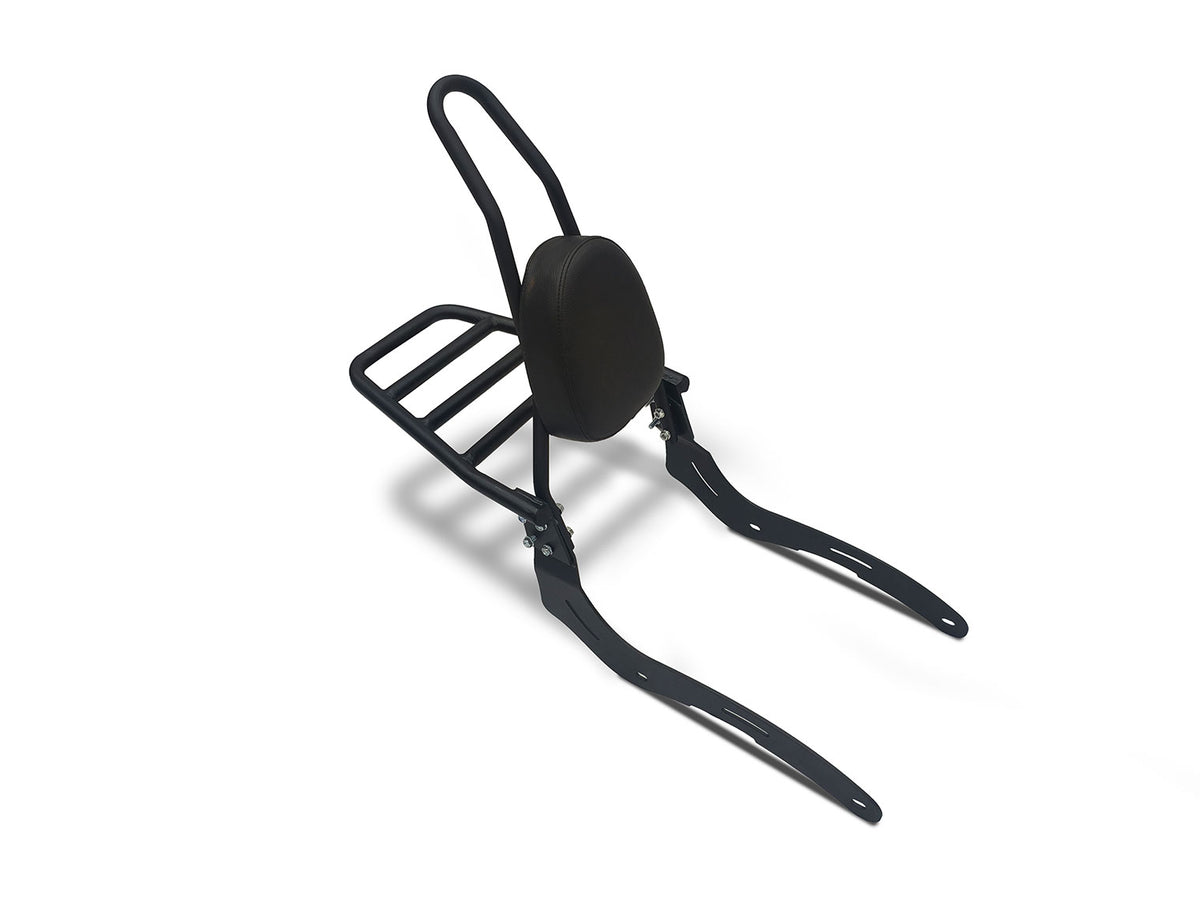 For Royal Enfield Super Meteor 650 Touring Luggage Rack With Backrest Black D2