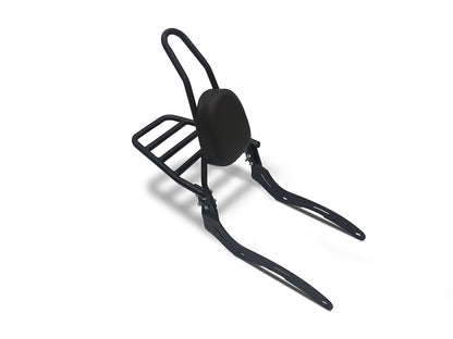 For Royal Enfield Super Meteor 650 Touring Luggage Rack With Backrest Black D2