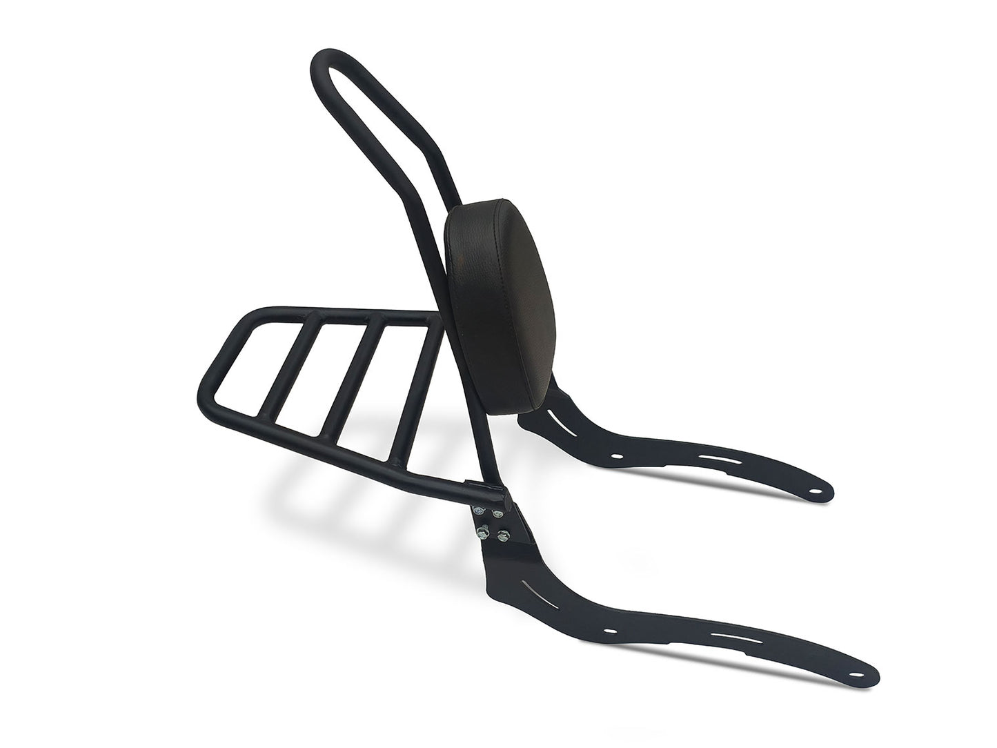For Royal Enfield Super Meteor 650 Touring Luggage Rack With Backrest Black D2