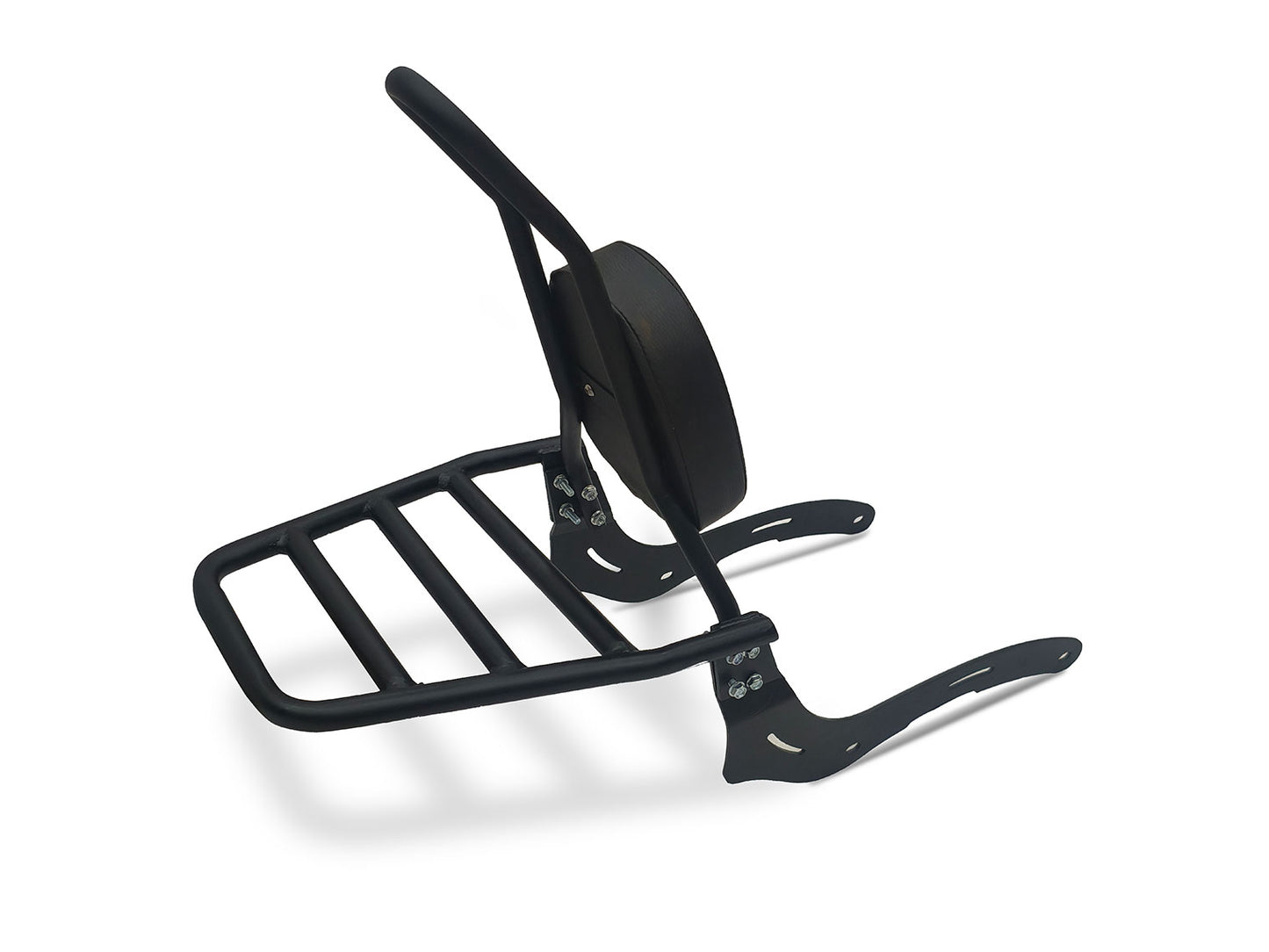 For Royal Enfield Super Meteor 650 Touring Luggage Rack With Backrest Black D2