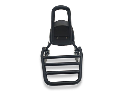 For Royal Enfield Super Meteor 650 Touring Luggage Rack With Backrest Black D2