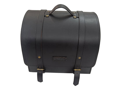 For Royal Enfield Super Meteor 650 Top Luggage Leather Bag With Sissy Bar