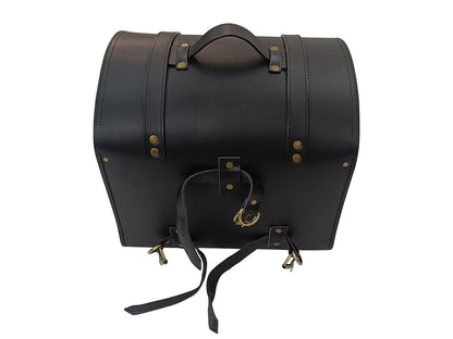 For Royal Enfield Super Meteor 650 Top Luggage Leather Bag With Sissy Bar