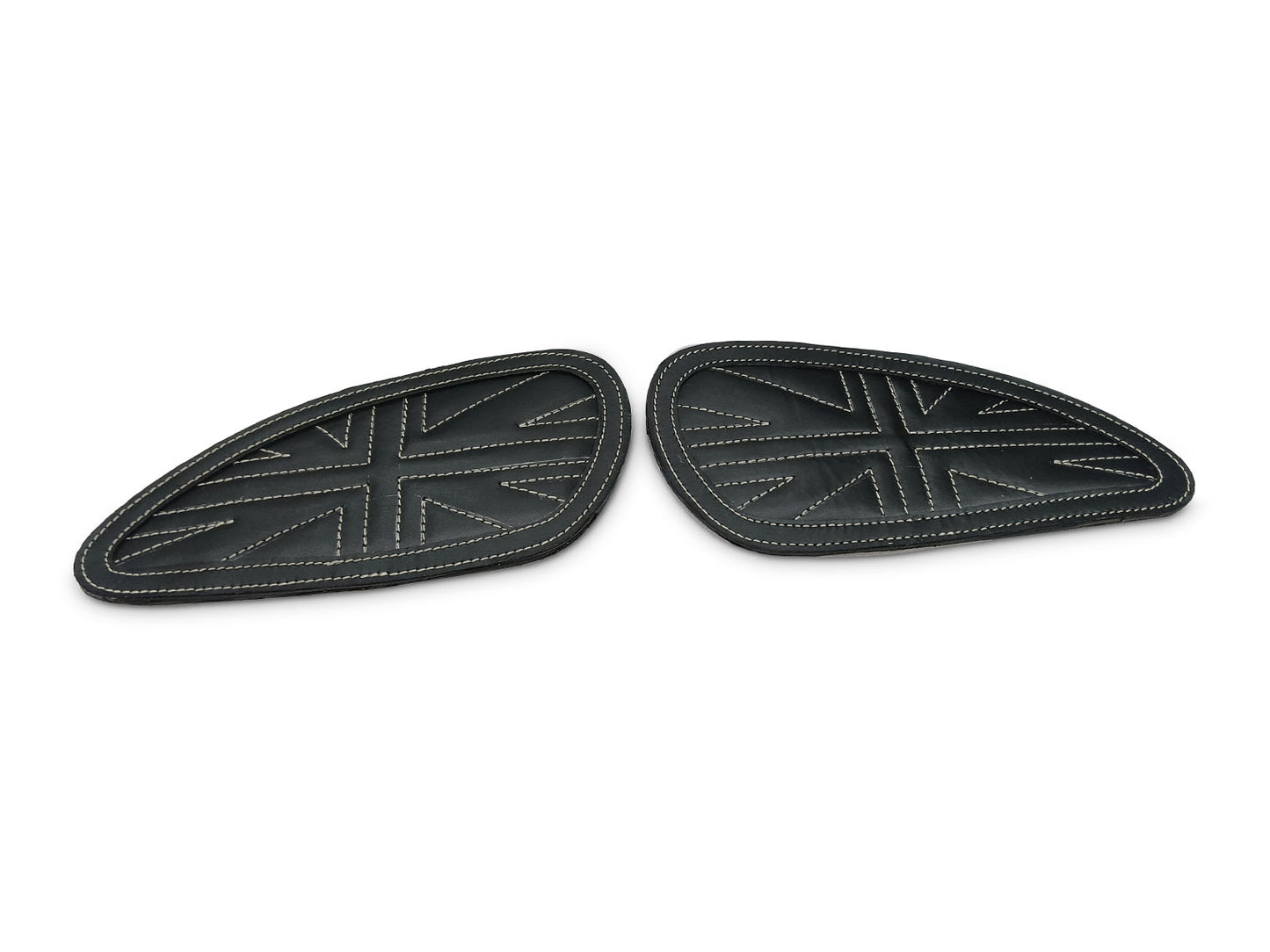 For Royal Enfield Bear 650 Leather Tank Knee Pad Black D1